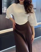 SS Cropped Top White