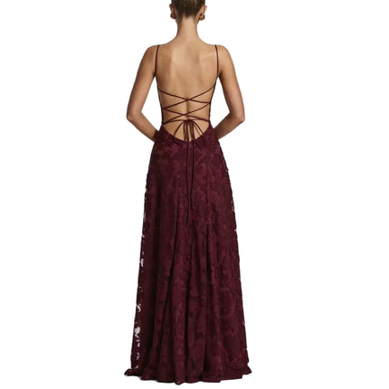 Slim-fit Sling Backless Lace Up