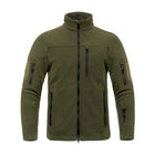 Men's Outdoor Sports Polar Fleece Jacket Thermal Climbing Jacket Army green