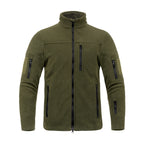 Men's Outdoor Sports Polar Fleece Jacket Thermal Climbing Jacket Army green