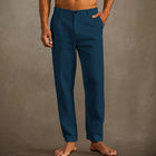 Men's Linen Beach Pants Navy Blue