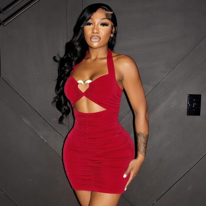 Women’s Hollowed-out Sheath Skirt Dress