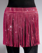 SS Rhinestone Skirt Rose Red