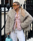 SS Winter Plush Jacket Beige XS