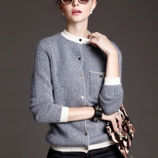 SS Striped Sweater Blue