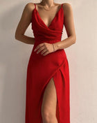 SS Sling Dress Red