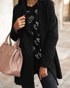 Women’s Woolen coat Black