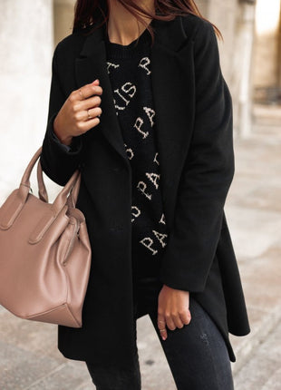 Women’s Woolen coat Black