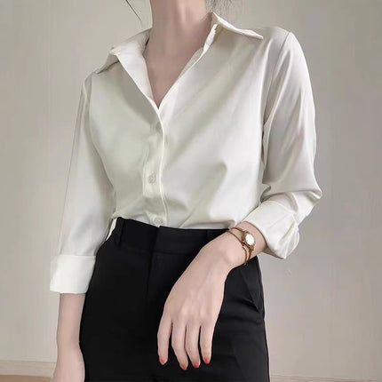 Women's Green Satin Shirt