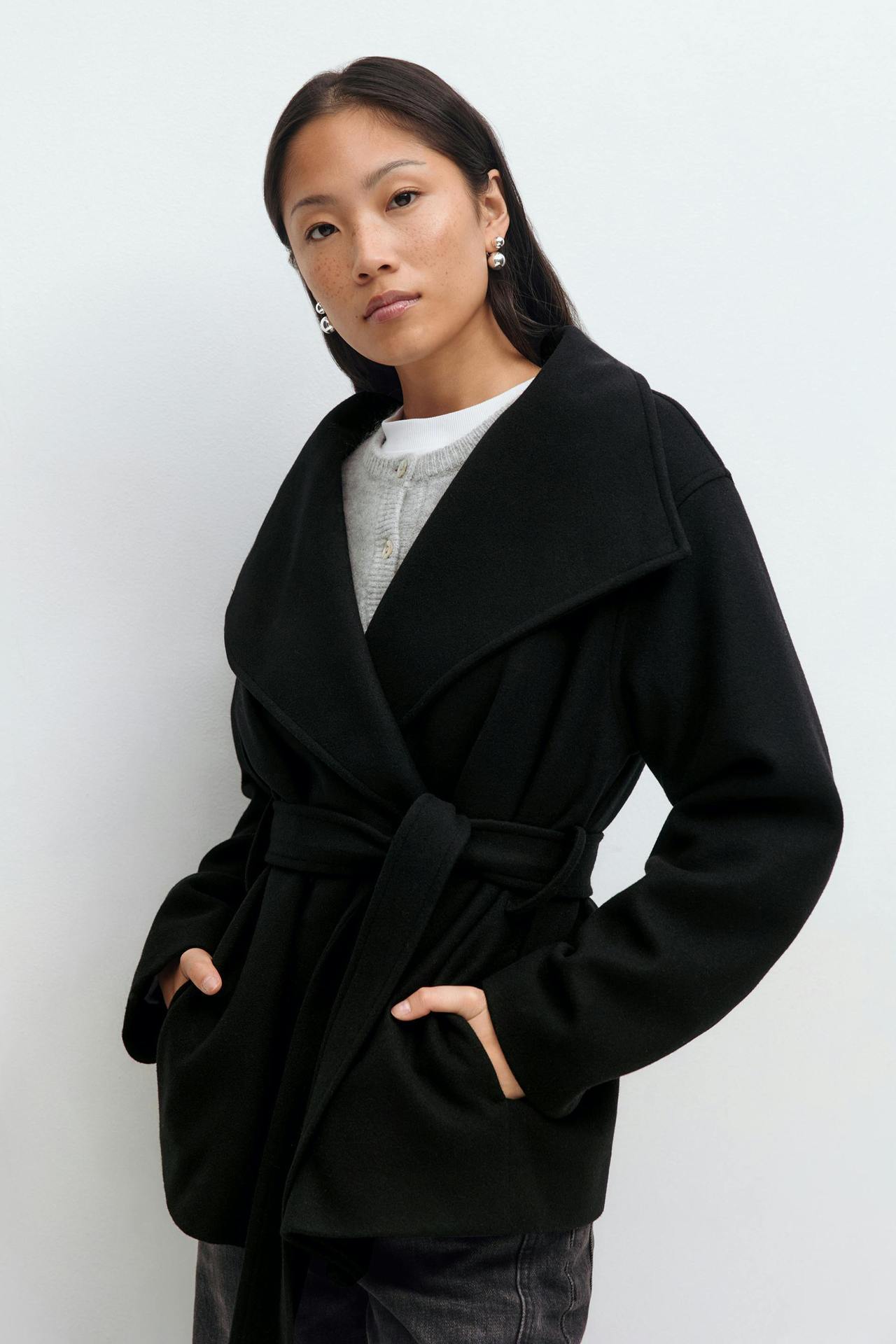 SS Autumn And Winter Coat Black