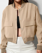 SS Button Down Jacket Khaki