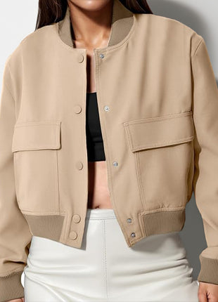 SS Button Down Jacket Khaki