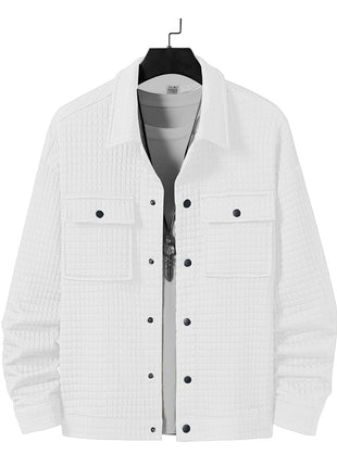 SS Jacquard Oversized Jacket White