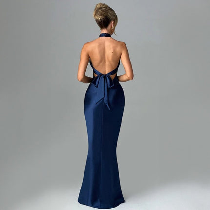 Fashion Elegant Backless Sleeveless Dress