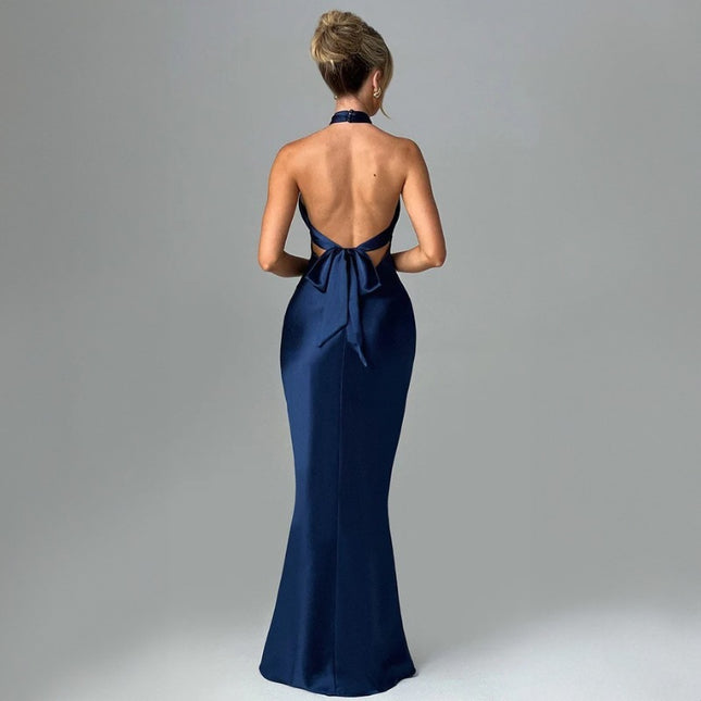 Fashion Elegant Backless Sleeveless Dress