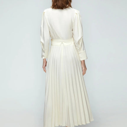 Women's Casual Commute Pleated Dress