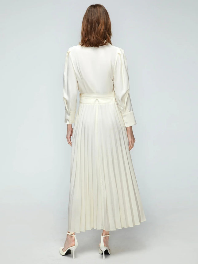 Women's Casual Commute Pleated Dress