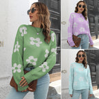 Women's Flower Brocade Sweater