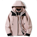 Three-in-one Outdoor Jacket Coat Men's And Women's Pink