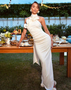 SS Shoulder Dress White