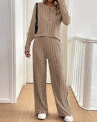 SS Knitted Suit Lotus Root Color