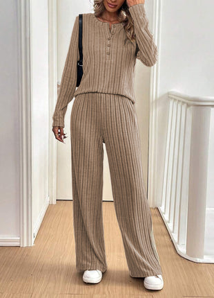 SS Knitted Suit Lotus Root Color