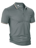 Men's Lapels Top Gray