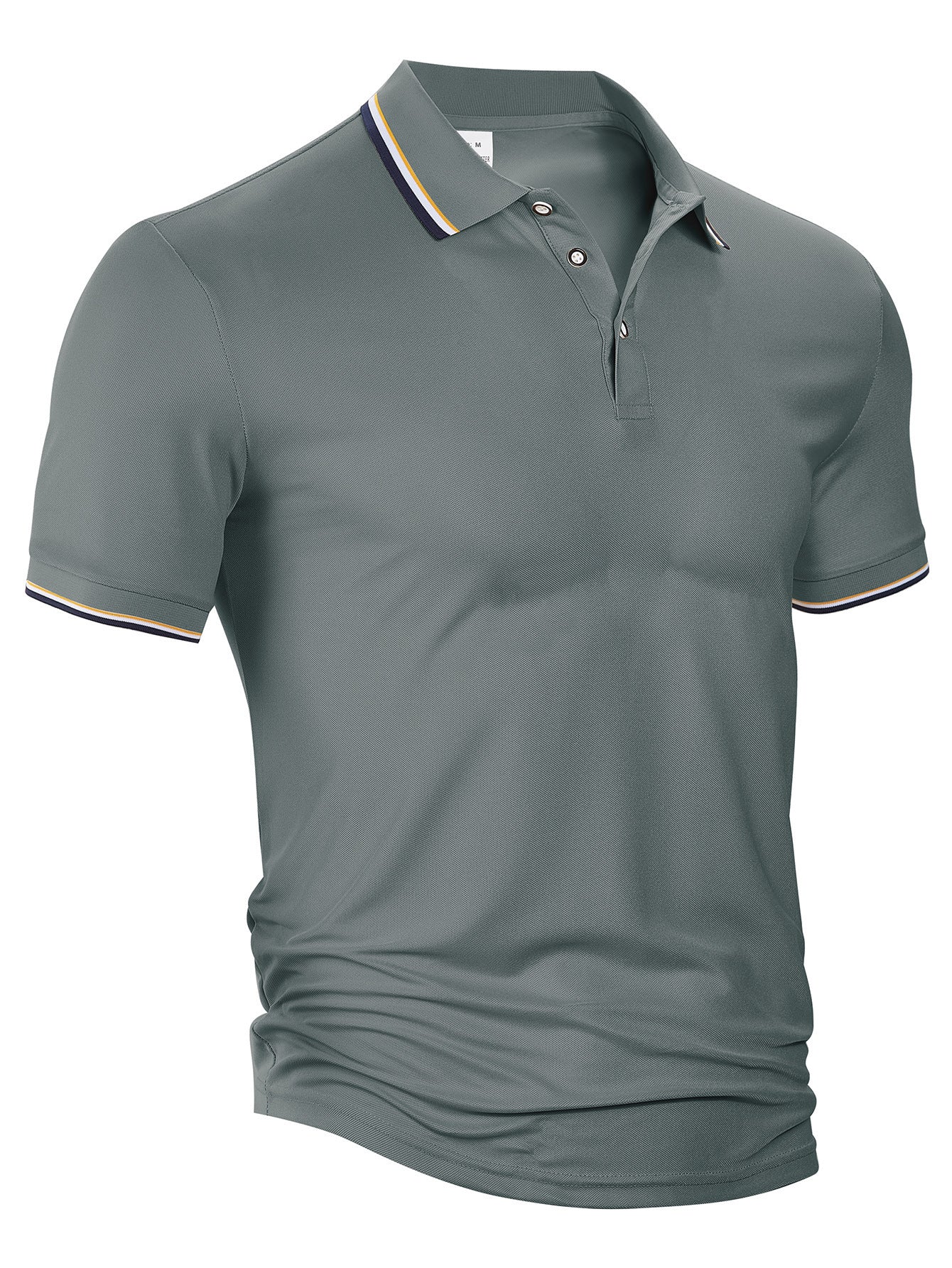 Men's Lapels Top Gray