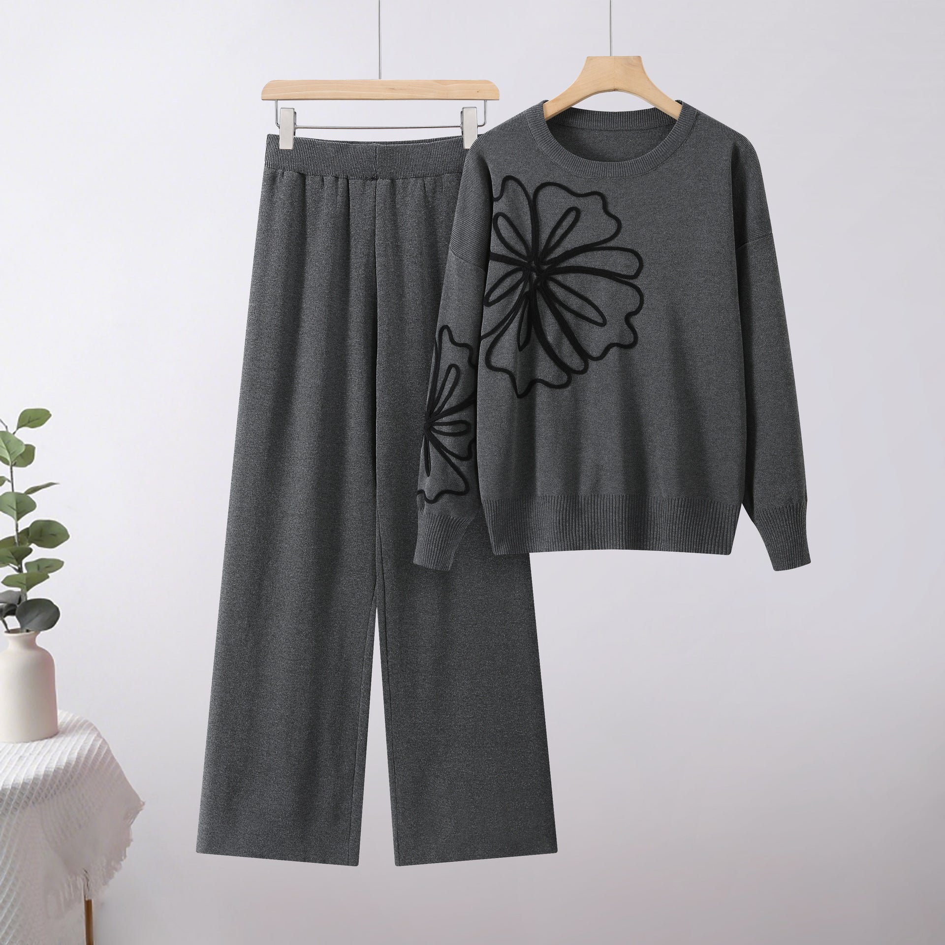 SS Two-piece Suit Gray Free size
