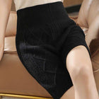 Wool High-waisted Knitted Pants Shorts Black One size