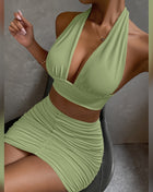 SS 2pcs Dress Light green