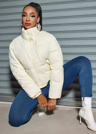 SS Short Padded Jacket White