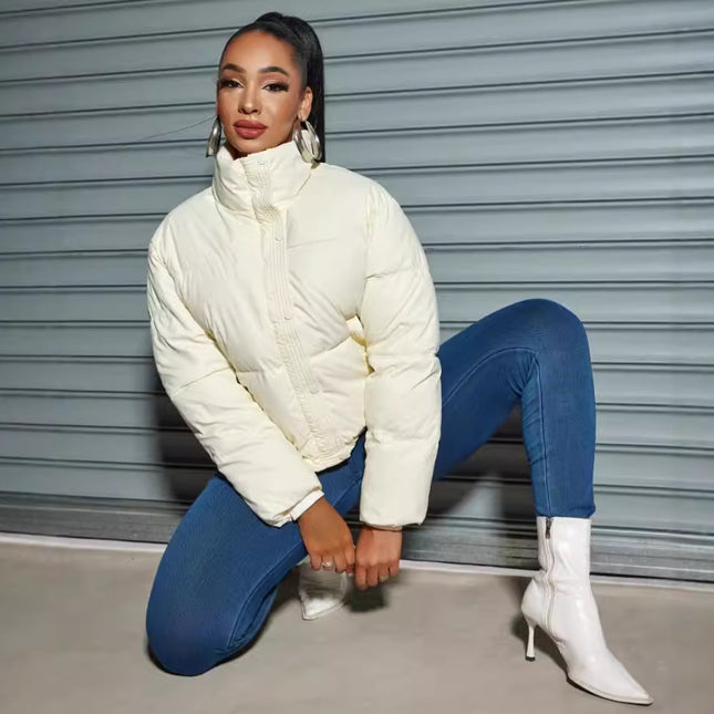 SS Short Padded Jacket White