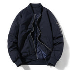 Personality Men's Warm Pilot Coat Navy Blue