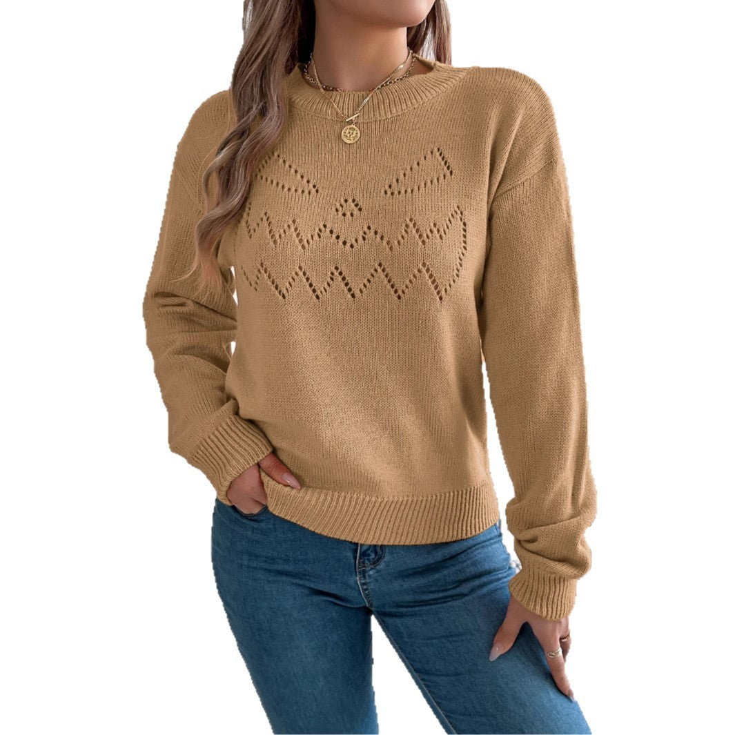 Halloween Hollow-out Lantern Pullover
