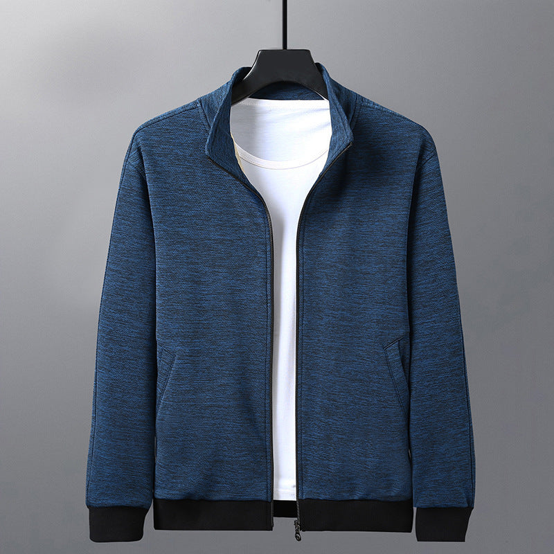 Dad Wears A Casual Jacket Blue