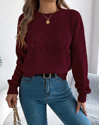 SS Sweater Wine red