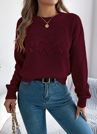 SS Sweater Wine red