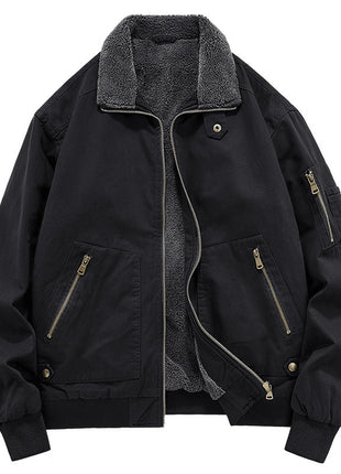 SS Men's Washed Jacket Black