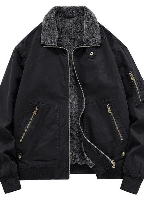 SS Men's Washed Jacket Black