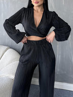 SS Top And Pants Suit