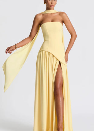 SS Evening Dress Yellow