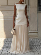 Knitted Vest Sexy Slim Knit Dress White