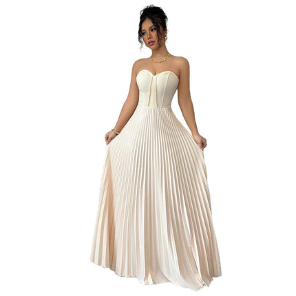 Women's French Tube Top Elegant Dress