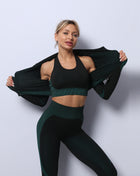SS 3PCS Yoga Set Dark Green