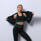 SS 3PCS Yoga Set Dark Green
