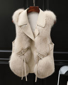 SS Fox Fur Jacket OFF White
