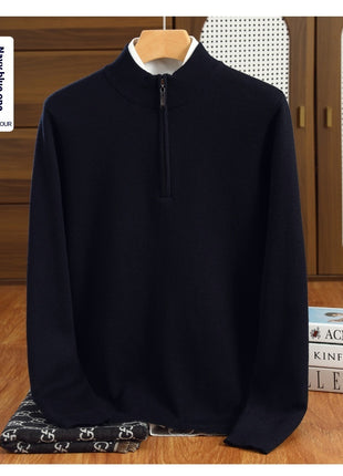 SS Wool Sweater Navy Blue