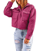 SS Cropped Jacket Rose Red