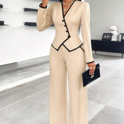 Single-breasted Trim Suit